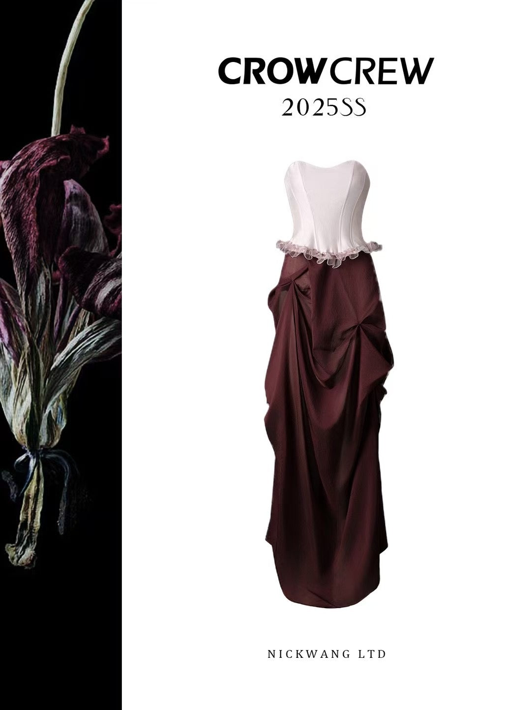 CROW CREW | Structured Corset Dress (Misty Purple)