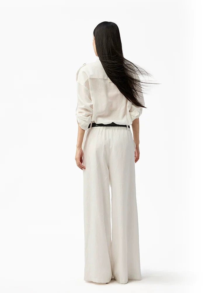 4muggle | White High-Waist Jumpsuit