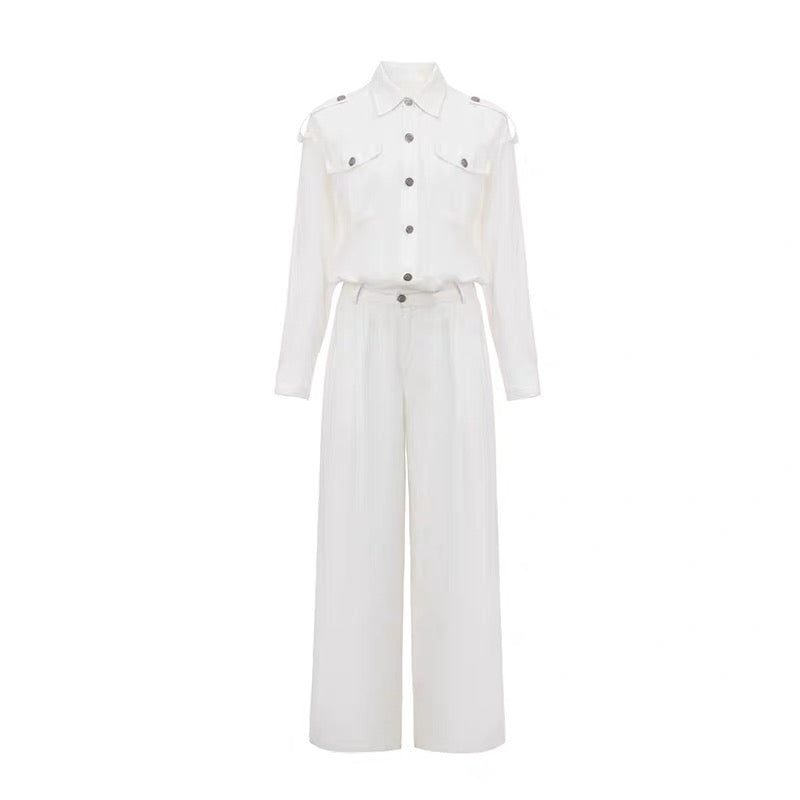 4muggle | White High-Waist Jumpsuit