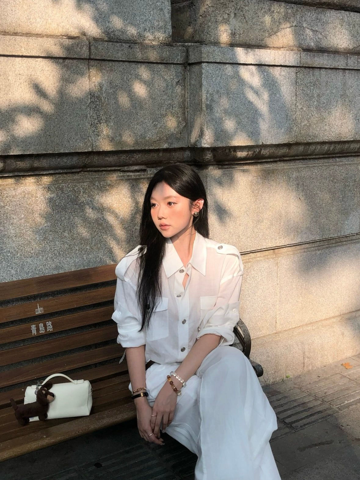 4muggle | White High-Waist Jumpsuit