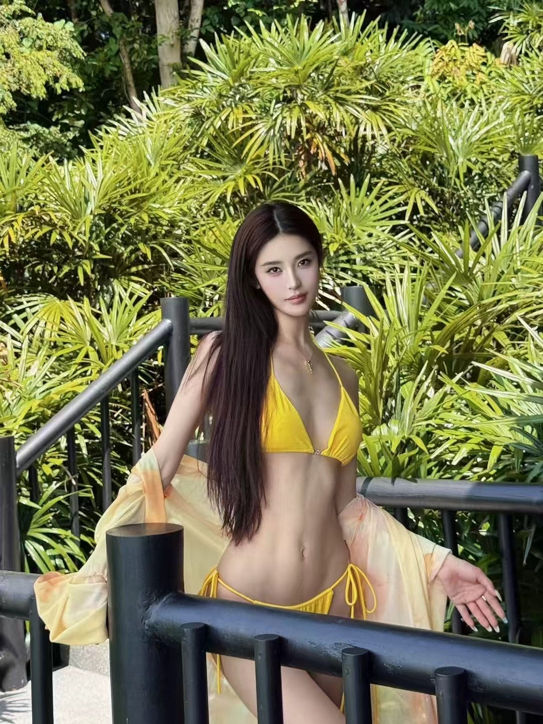 XENASERA | Iris Print Bikini and Cover-Up Set