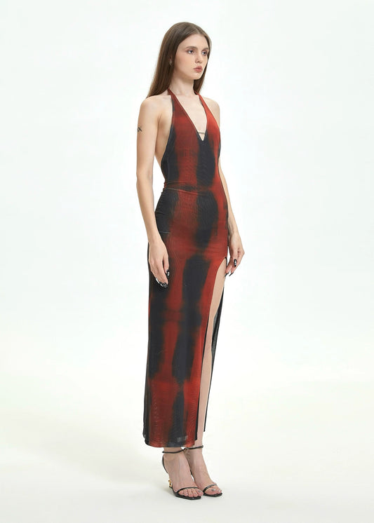 XENASERA | Nightfall Cabernet Stretched Maxi Dress