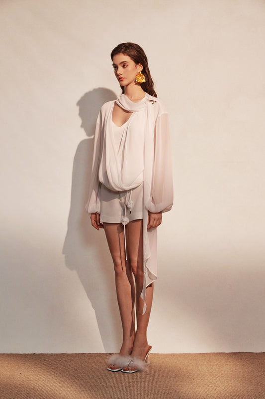 KINGWEN | V-Neck Shirt with Tank Top + Drawstrings Short (2 Color)