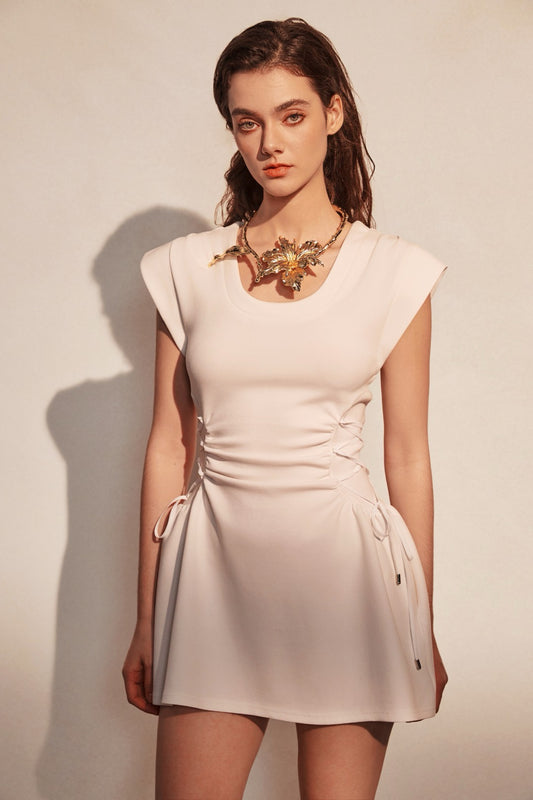 KINGWEN | White A-Line Dress