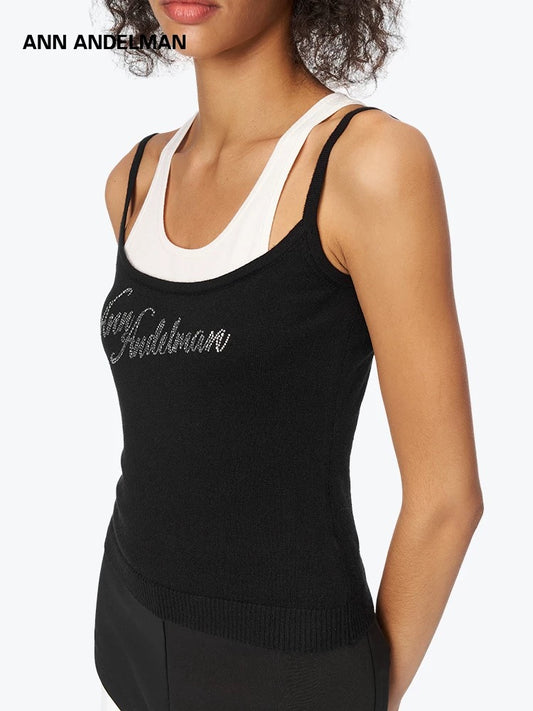 ANN ANDELMAN | Layered Knit Tank Top