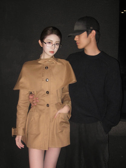 Maison Wester | British-Style Cape Trench Coat