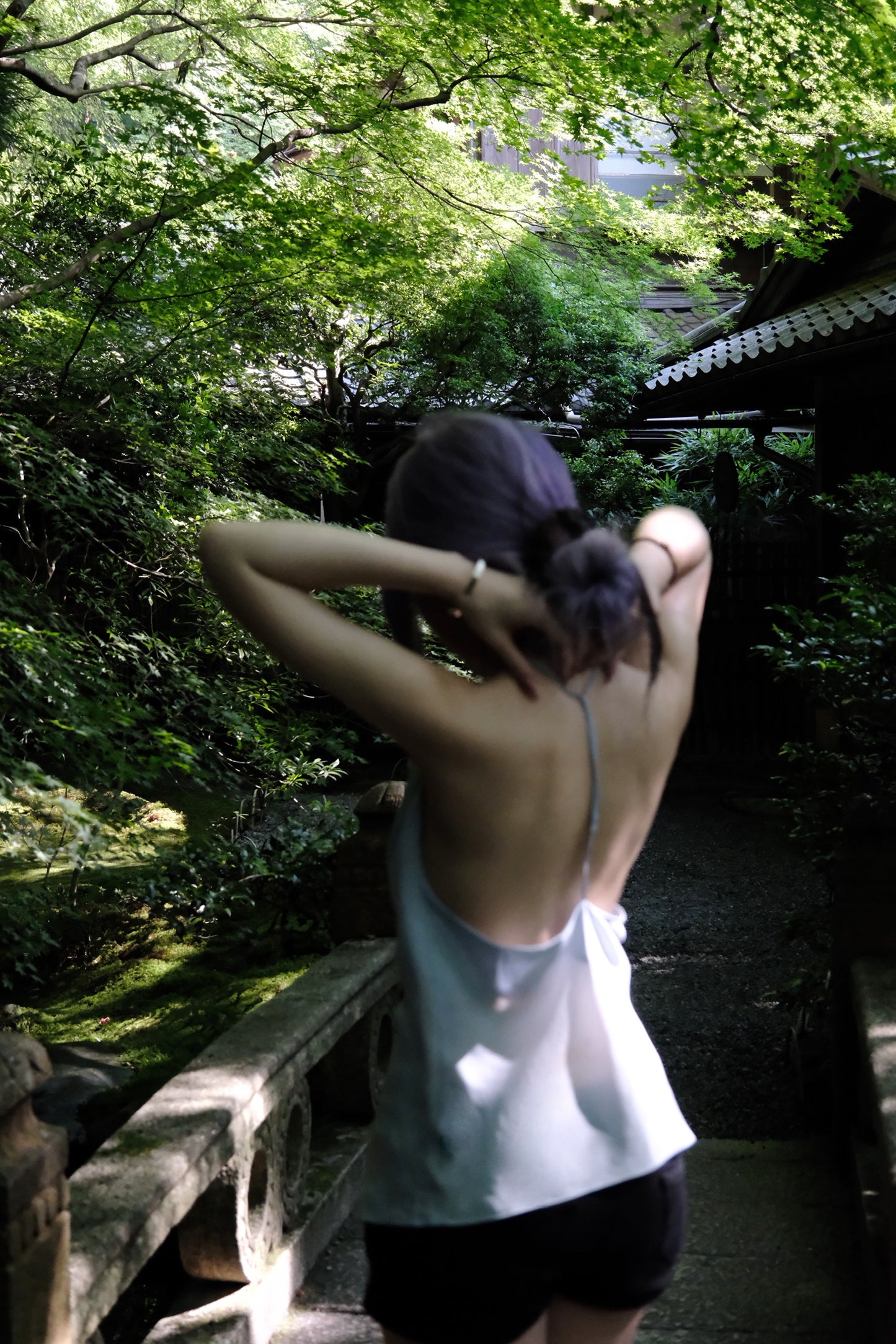 Tsuki | Halter Neck Backless Top (Baby Blue)