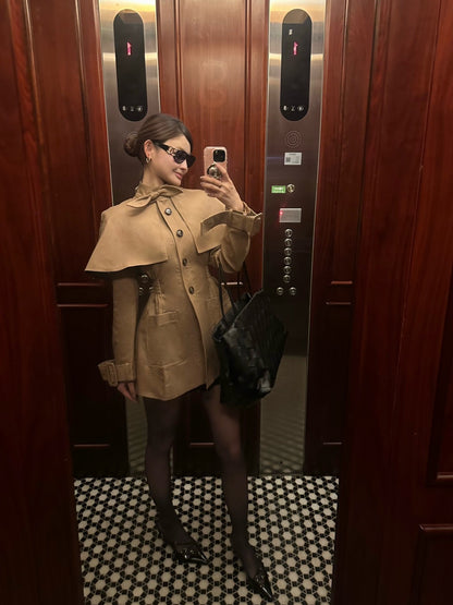 Maison Wester | British-Style Cape Trench Coat