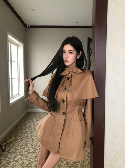 Maison Wester | British-Style Cape Trench Coat