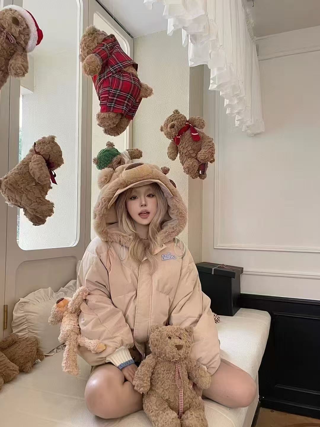 13DE MARZO | Doozoo Cosplay Down Puffer Jacket Semolina