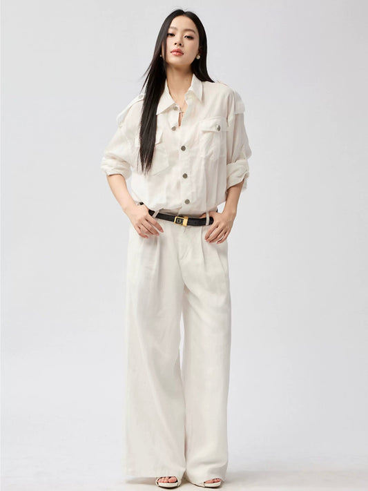 4muggle | White High-Waist Jumpsuit