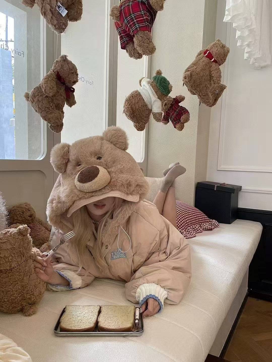 13DE MARZO | Doozoo Cosplay Down Puffer Jacket Semolina