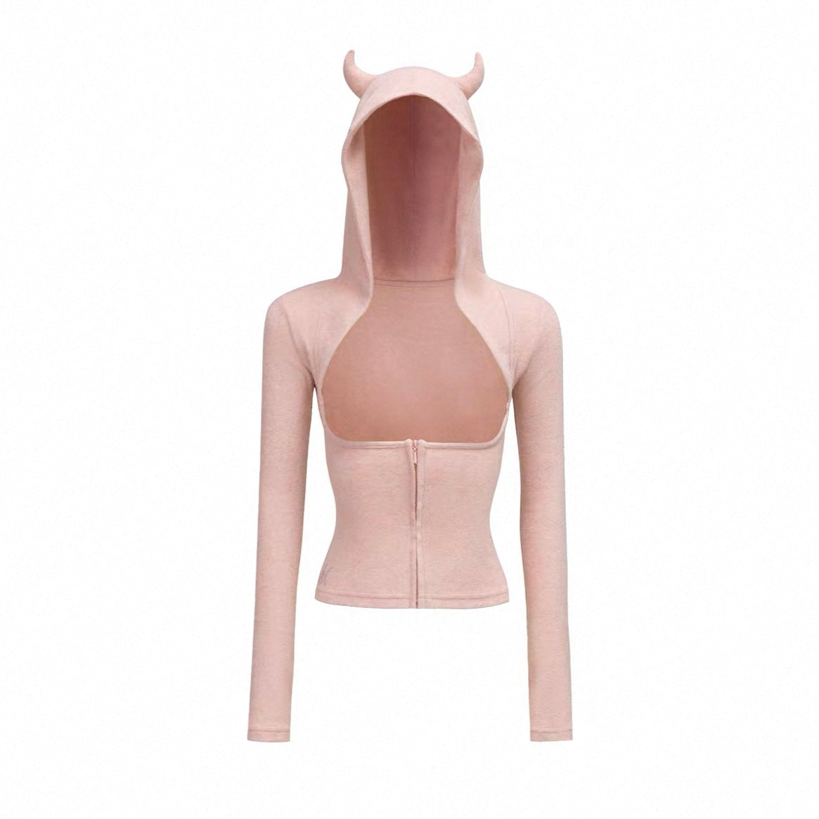 4muggle | Terry Cloth Devil Horn Hoodie, Cami & Flared Pants 3-Piece Set (2 Color)