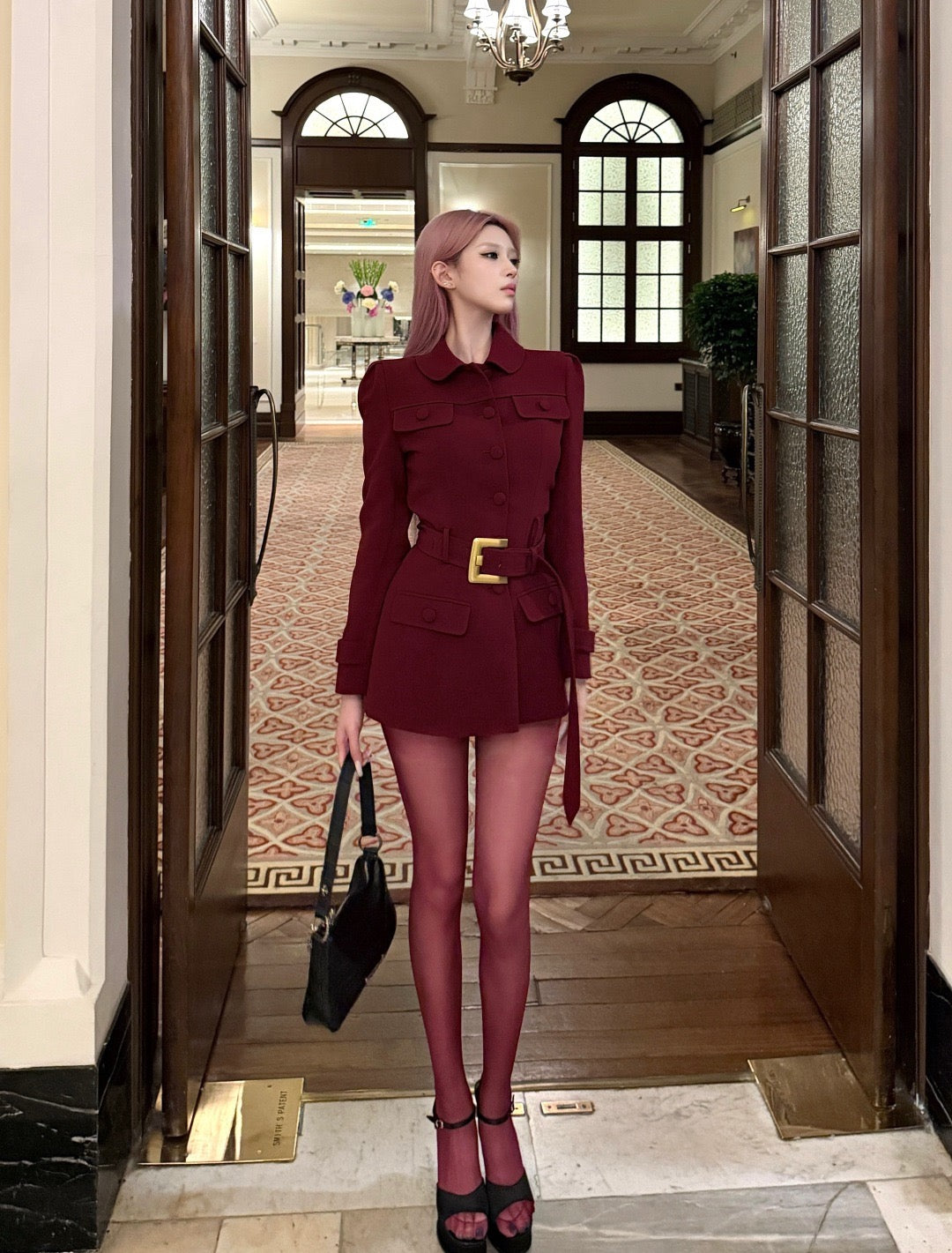 Maison Wester | Gold-Button Tailored Blazer & Shorts Set (2 Color)