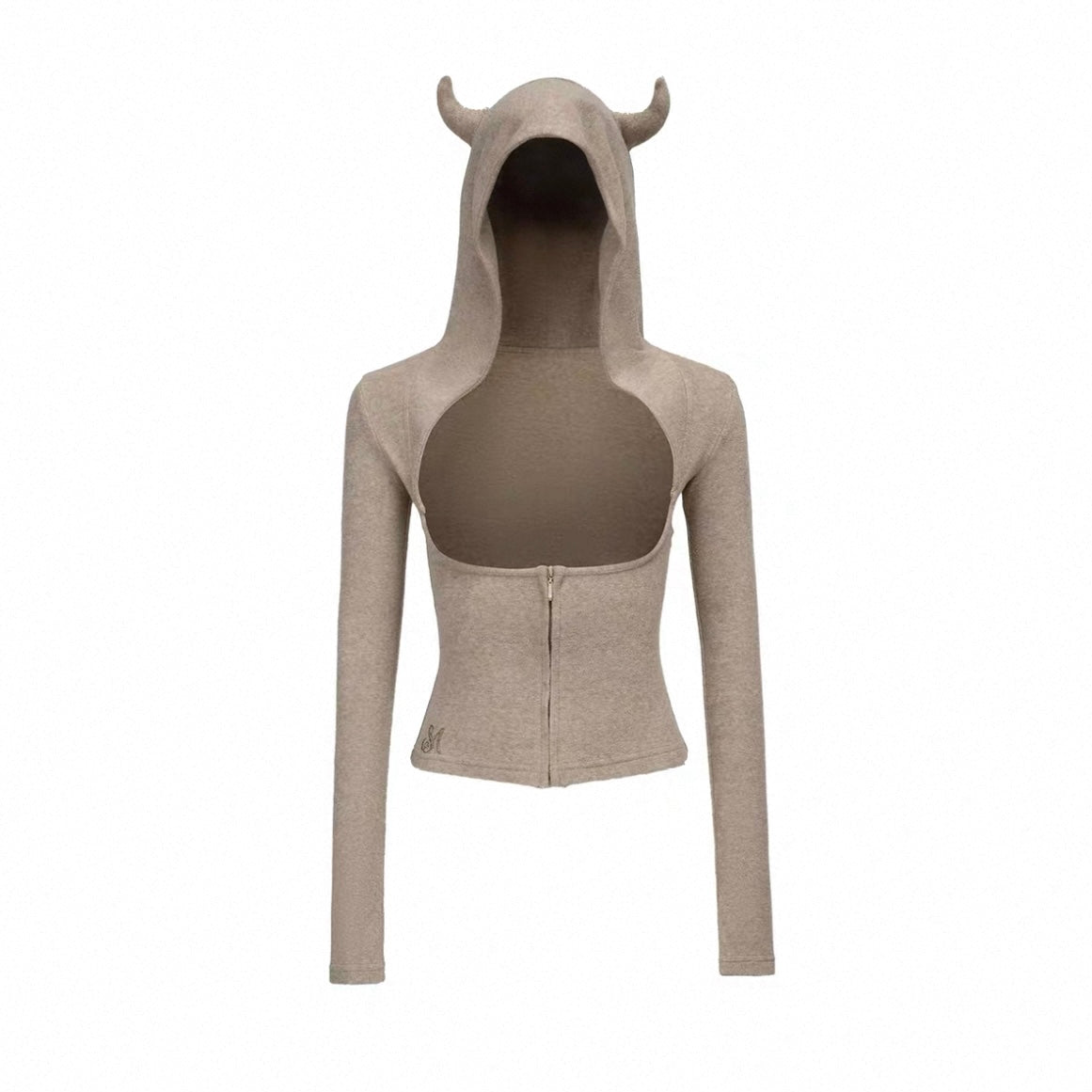 4muggle | Terry Cloth Devil Horn Hoodie, Cami & Flared Pants 3-Piece Set (2 Color)