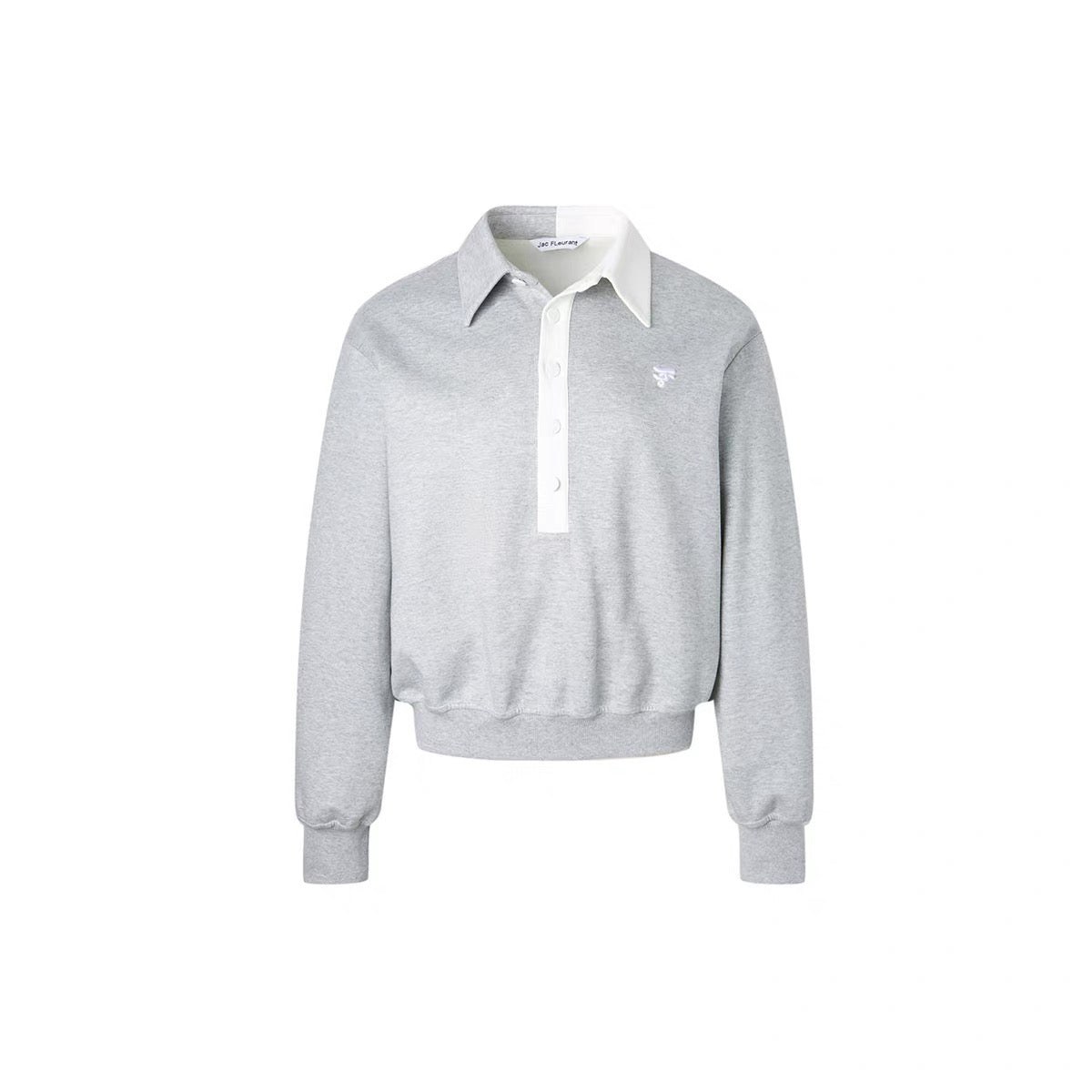 Jac Fleurant | Sports Set with Contrast Polo Collar Sweatshirt and Knit Shorts