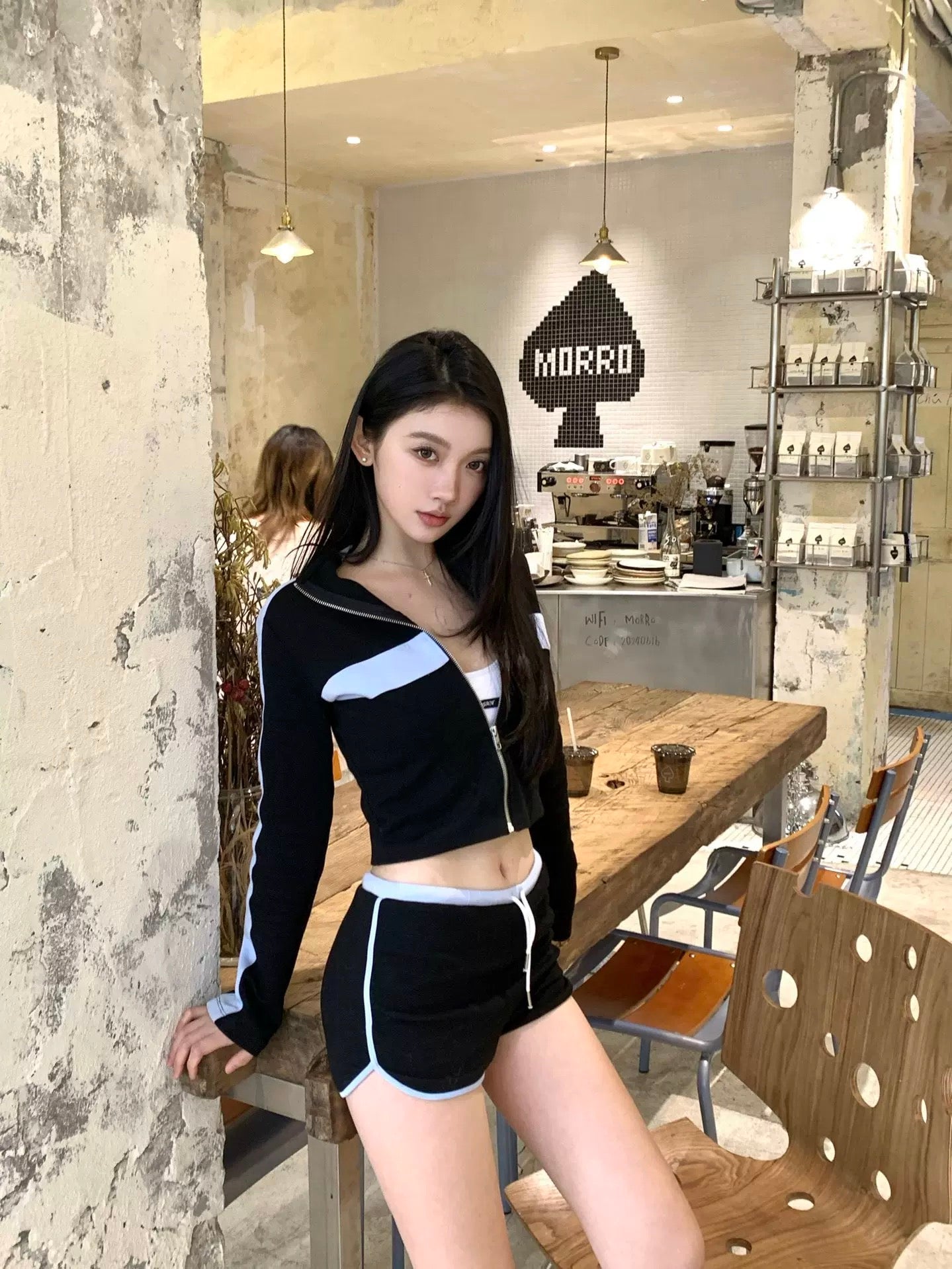 Jac Fleurant | Colorblock Track Set with Slim Fit Jacket and Shorts