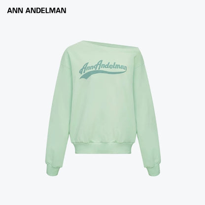 Ann Andelman | Foam Print Off-Shoulder Sweatshirt (5 Color)