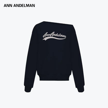 Ann Andelman | Foam Print Off-Shoulder Sweatshirt (5 Color)