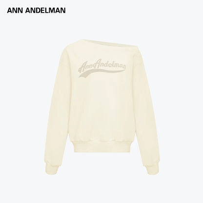 Ann Andelman | Foam Print Off-Shoulder Sweatshirt (5 Color)
