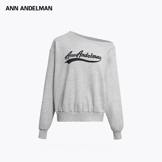 Ann Andelman | Foam Print Off-Shoulder Sweatshirt (5 Color)