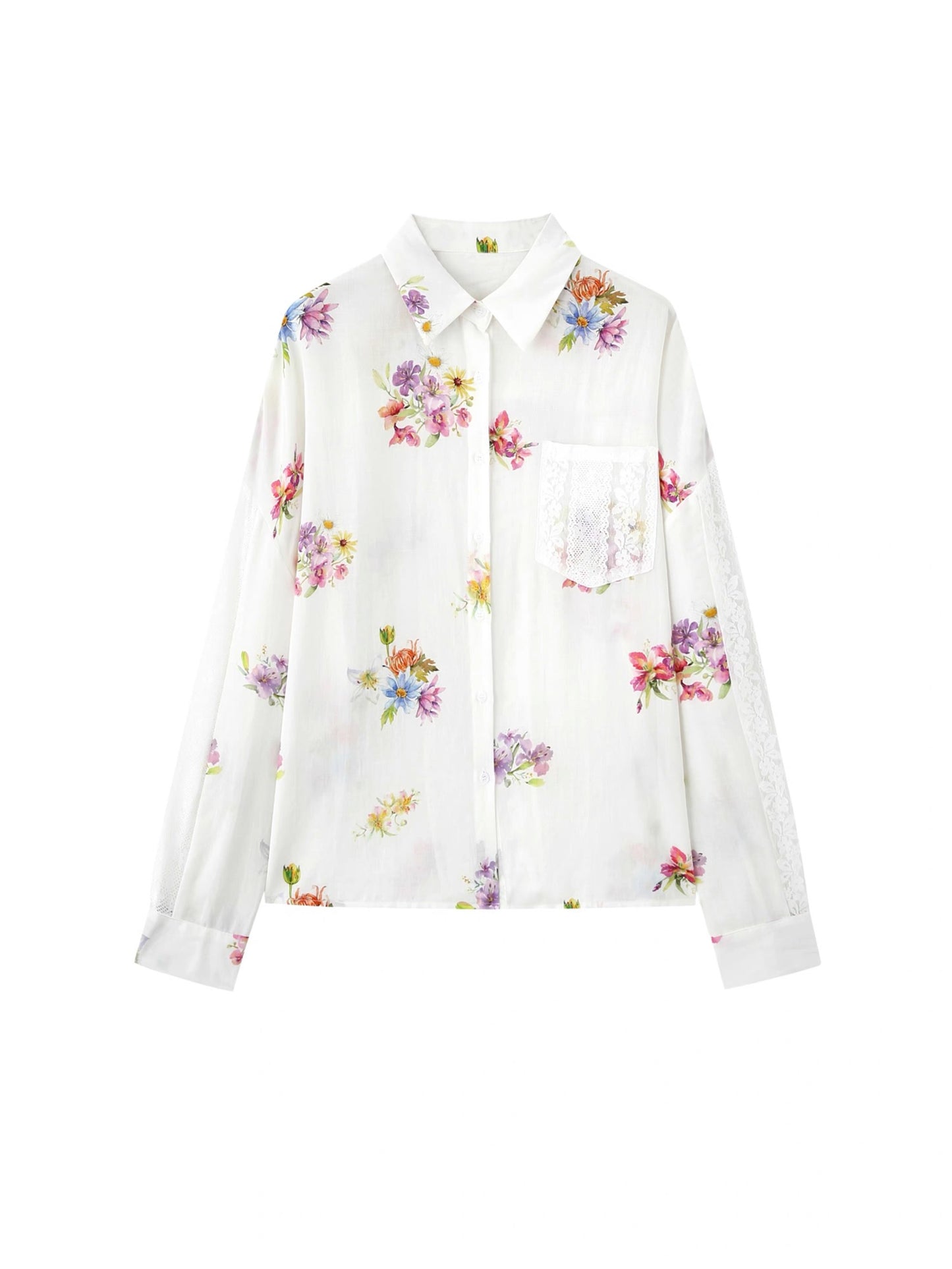 RunRunSweet | Tencel Ramie Botanical Floral Set (Shirt + Pants + Camisole Top)