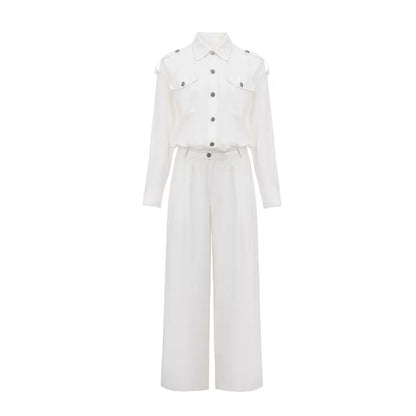 4muggle | White High-Waist Jumpsuit