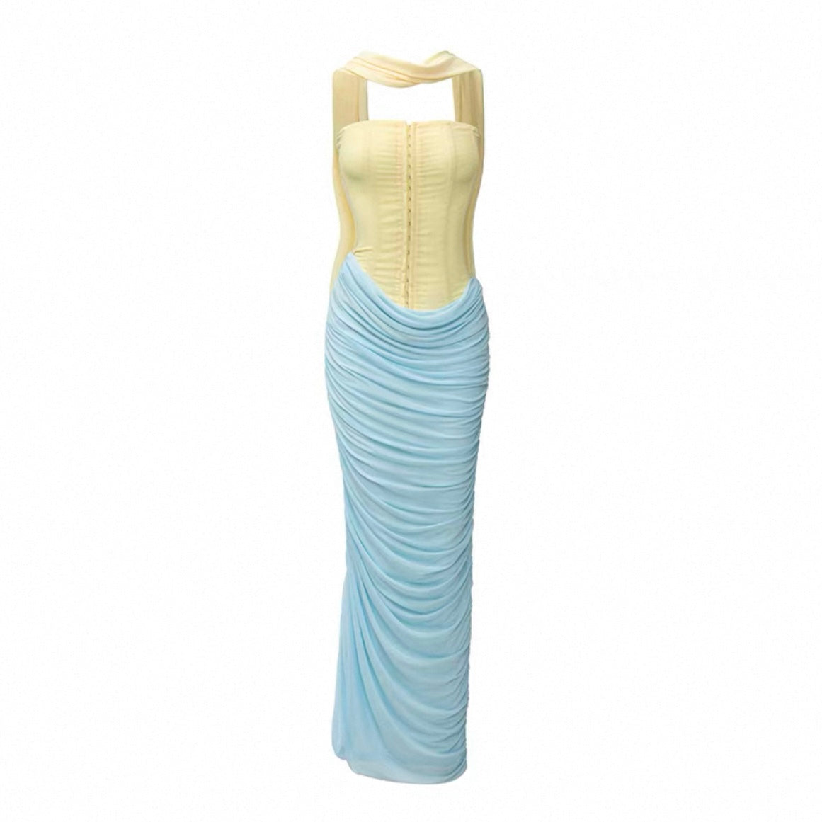 4muggle | Strapless Mesh Corset Dress (3 Color)