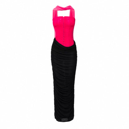 4muggle | Strapless Mesh Corset Dress (3 Color)
