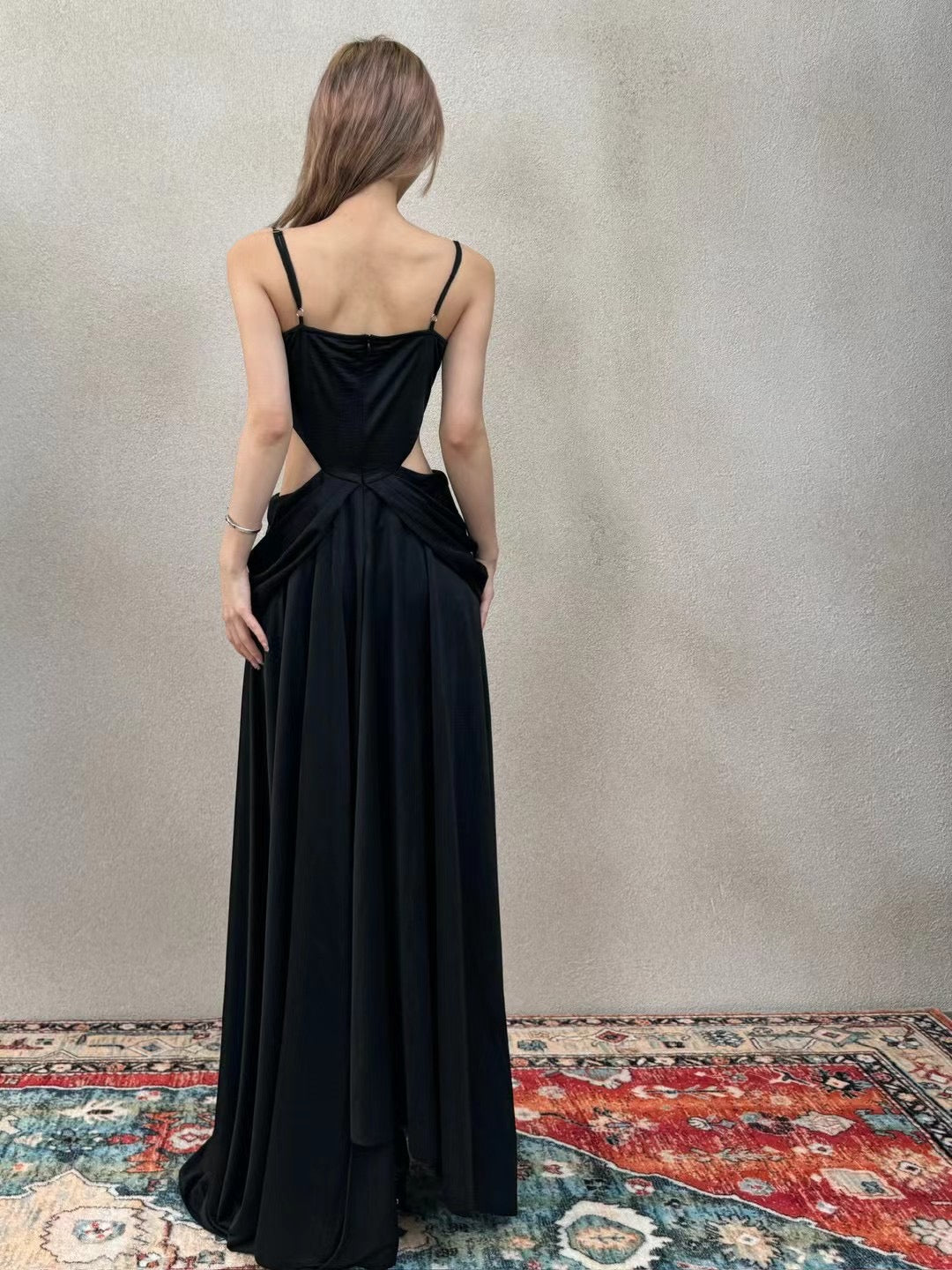 CROW CREW | Twist Cut-Out Dress (Black)