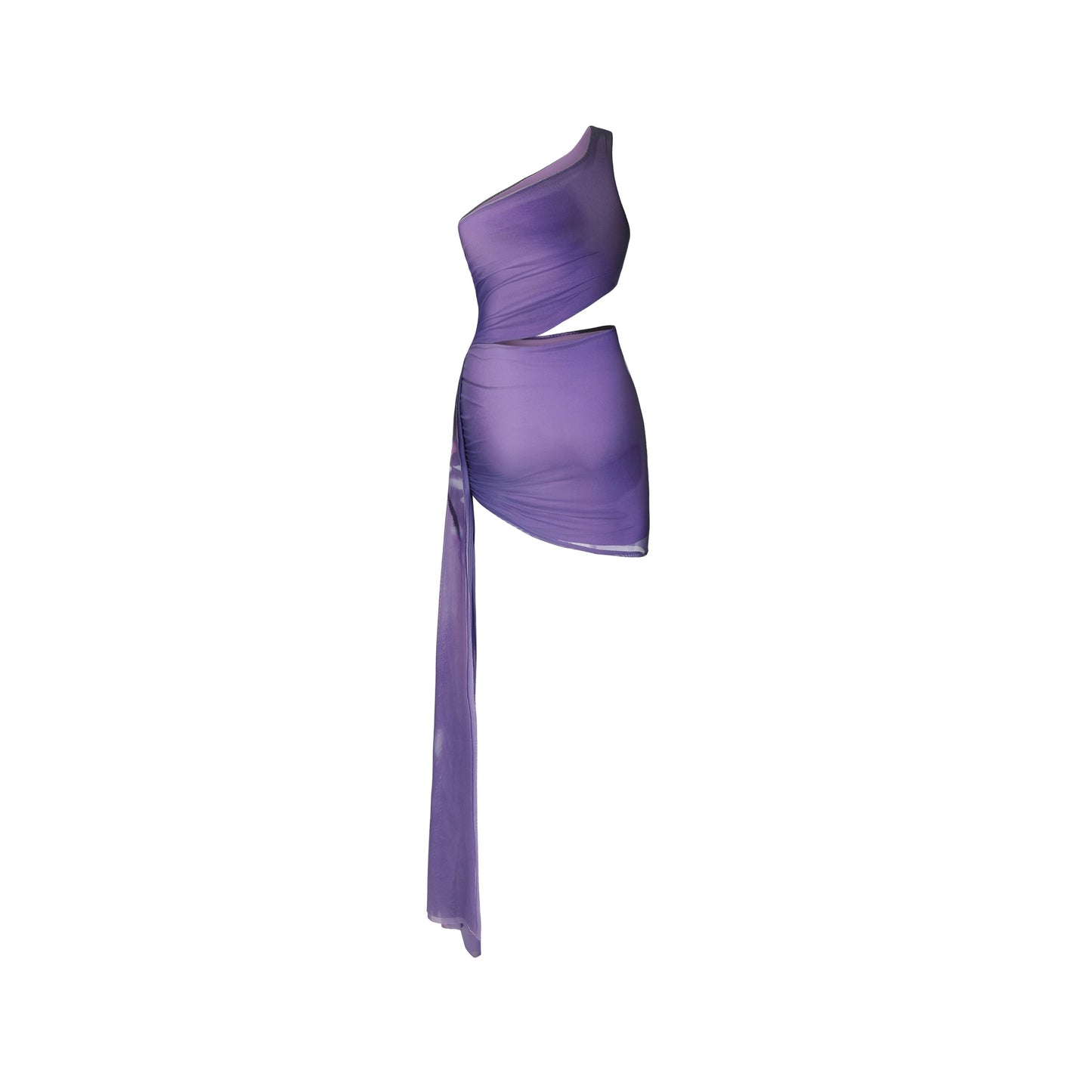 XENASERA | Asterope Pechueli Wing Mini Dress (Purple)