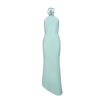 XENASERA | Halter Neck Backless Dress (Blue)