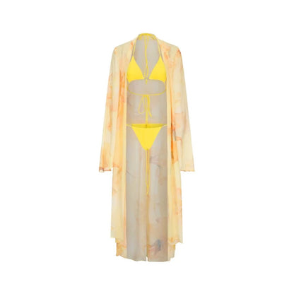 XENASERA | Iris Print Bikini and Cover-Up Set