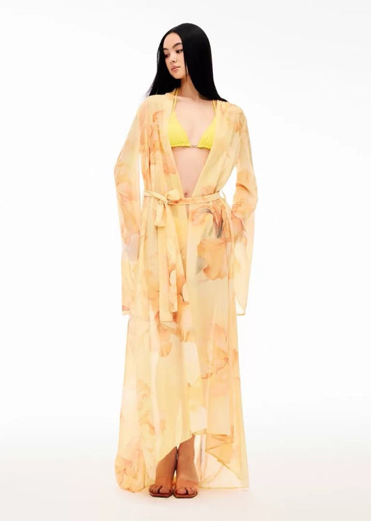 XENASERA | Iris Print Bikini and Cover-Up Set