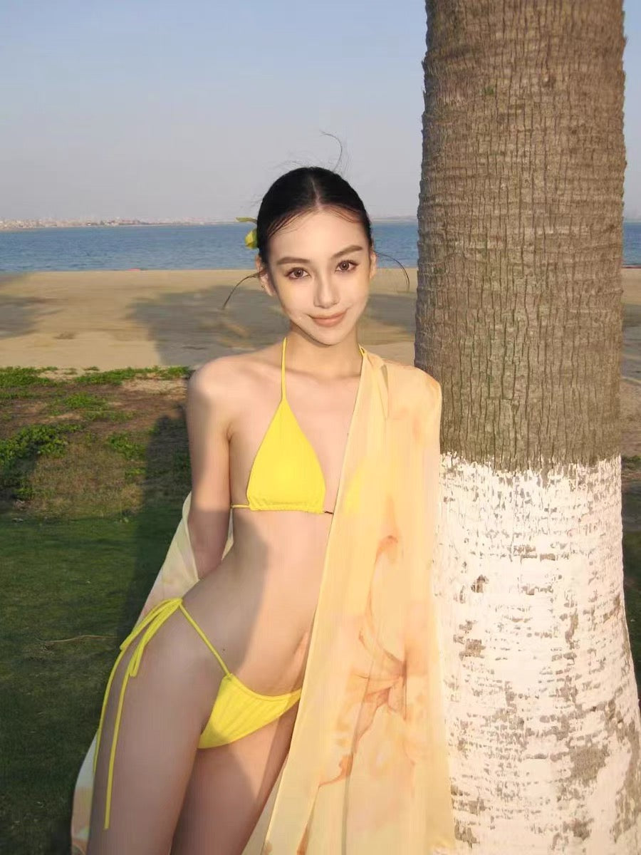 XENASERA | Iris Print Bikini and Cover-Up Set