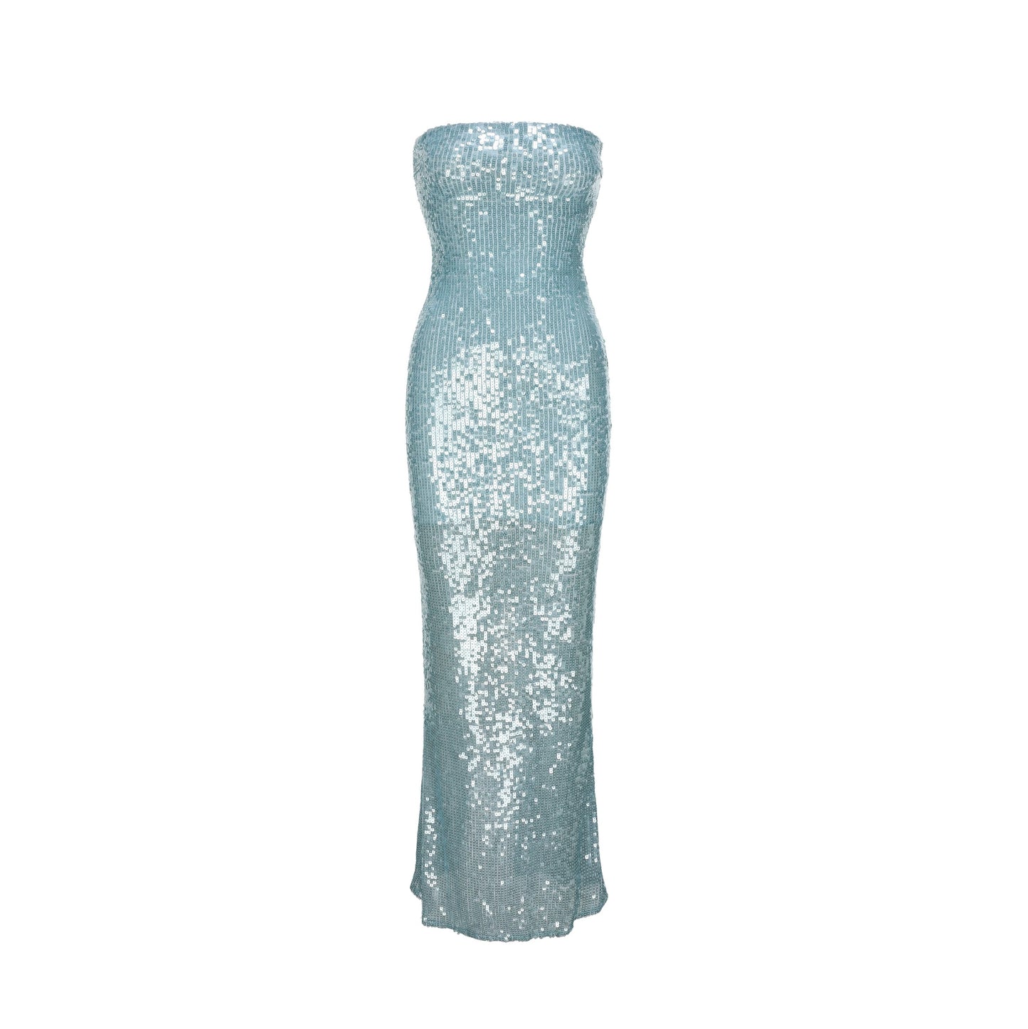 XENASERA | Teal Sequined Mermaid Dress