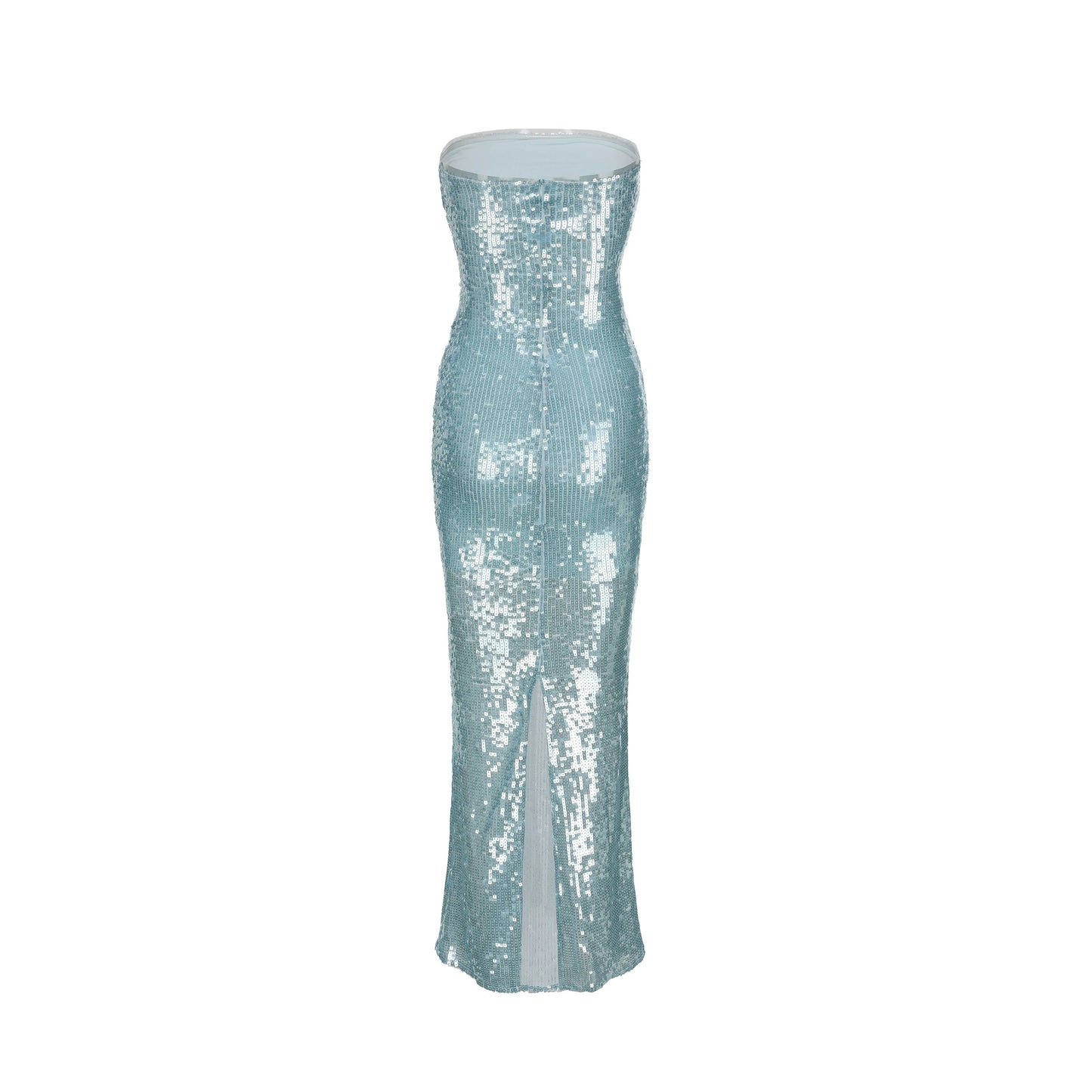 XENASERA | Teal Sequined Mermaid Dress