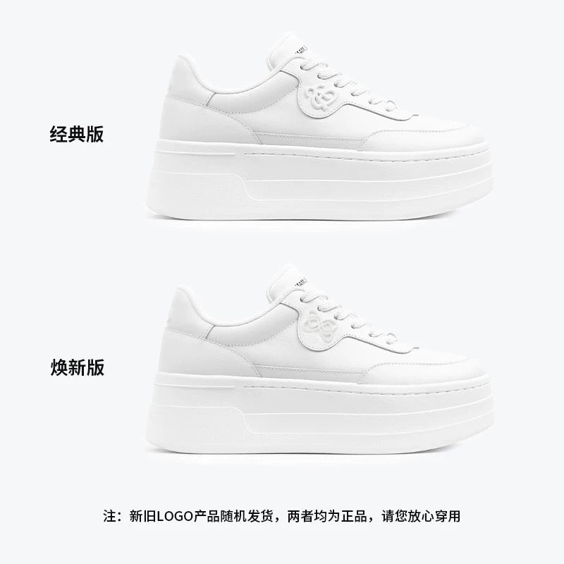 ANN ANDELMAN | White Platform Sneaker