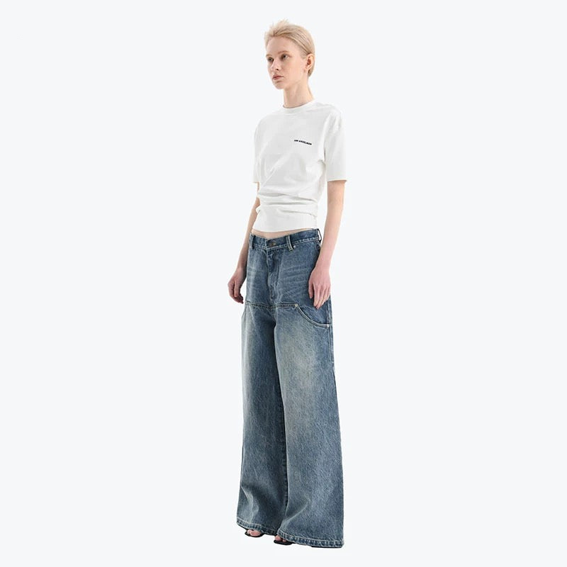 ANN ANDELMAN | Pleated Short-Sleeve Top (2 Color)