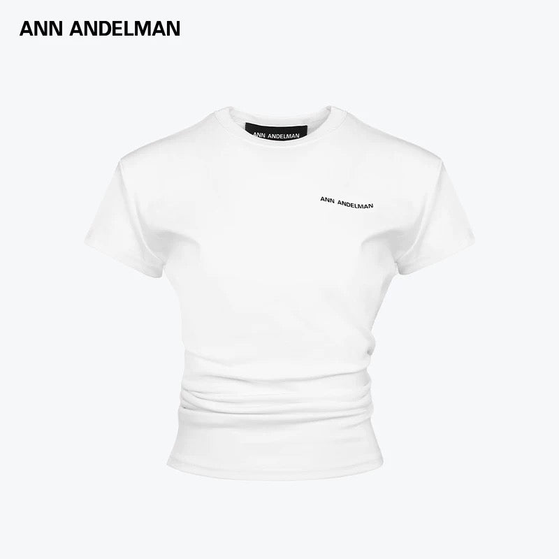 ANN ANDELMAN | Pleated Short-Sleeve Top (2 Color)