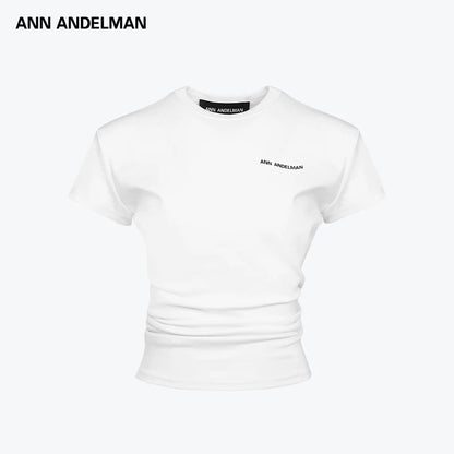 ANN ANDELMAN | Pleated Short-Sleeve Top (2 Color)