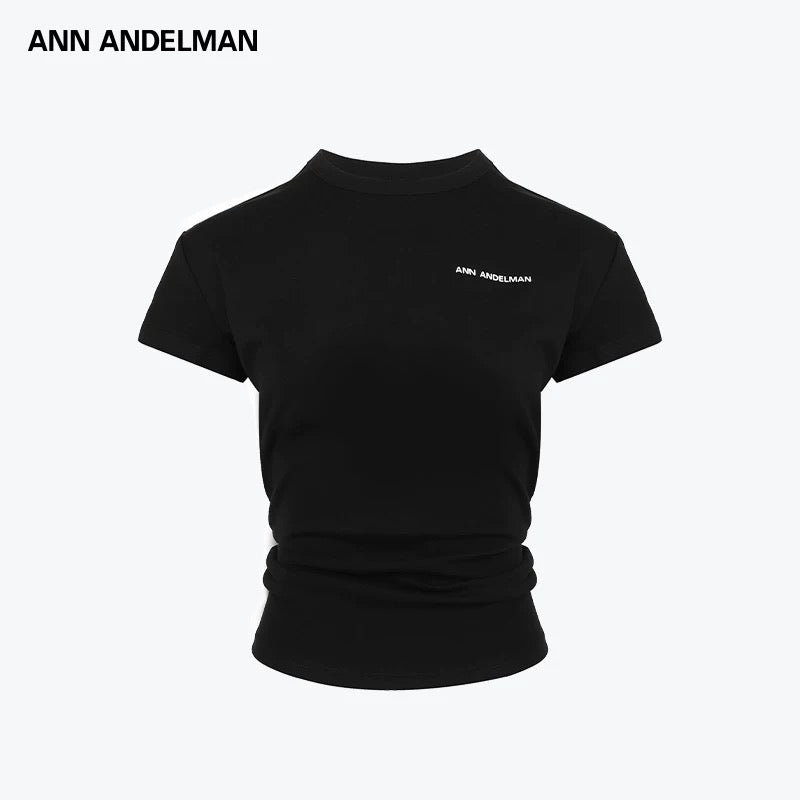 ANN ANDELMAN | Pleated Short-Sleeve Top (2 Color)