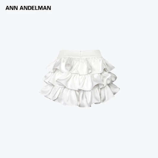 ANN ANDELMAN | Ruffled Tiered Mini Skirt (2 Color)