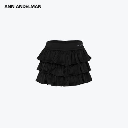 ANN ANDELMAN | Ruffled Tiered Mini Skirt (2 Color)