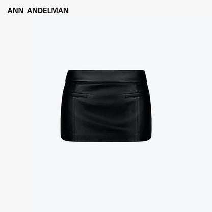 ANN ANDELMAN | Leather Skort (2 Color)
