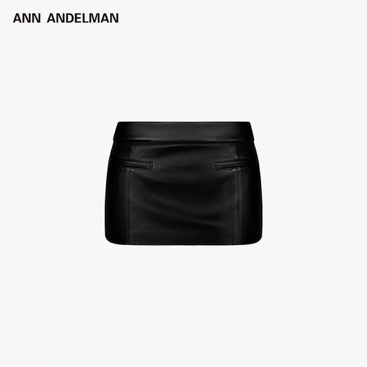 ANN ANDELMAN | Leather Skort (2 Color)