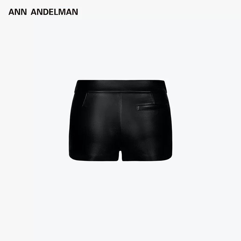 ANN ANDELMAN | Leather Skort (2 Color)