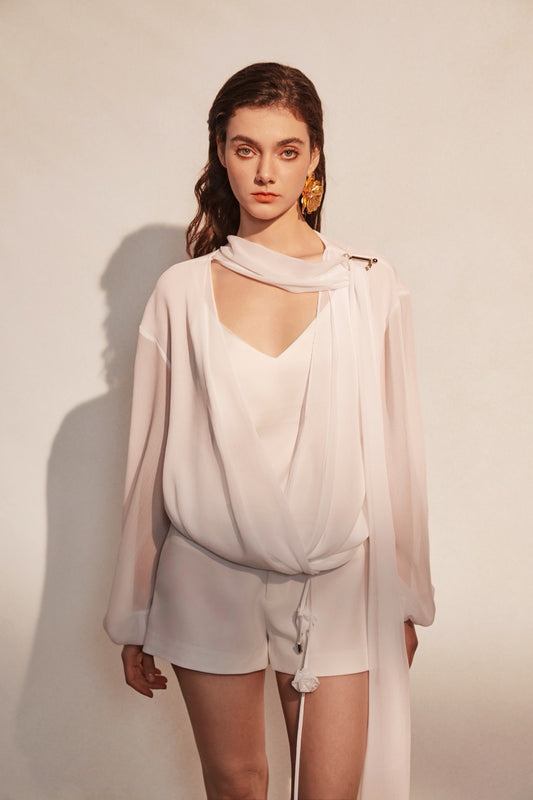 KINGWEN | V-Neck Shirt with Tank Top + Drawstrings Short (2 Color)