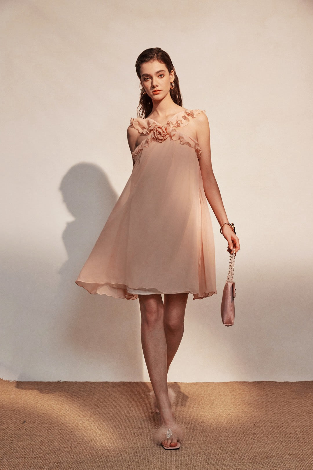 KINGWEN | Chiffon Slip Dress (2 Color)