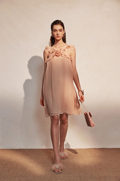 KINGWEN | Chiffon Slip Dress (2 Color)